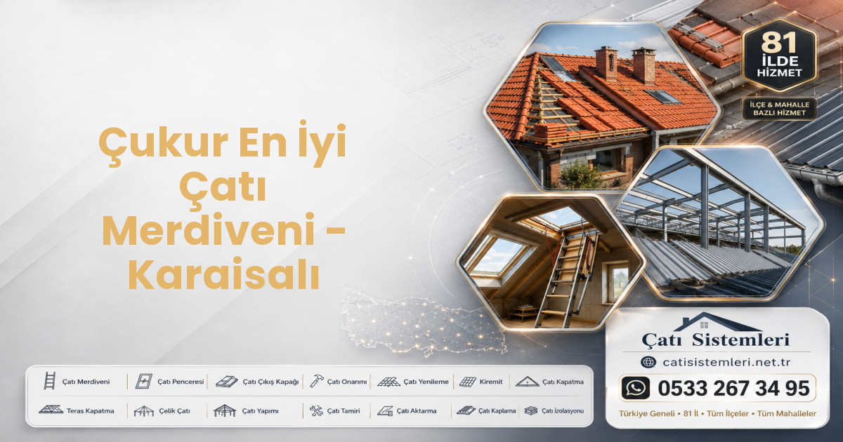 Çukur En İyi Çatı Merdiveni - Karaisalı
