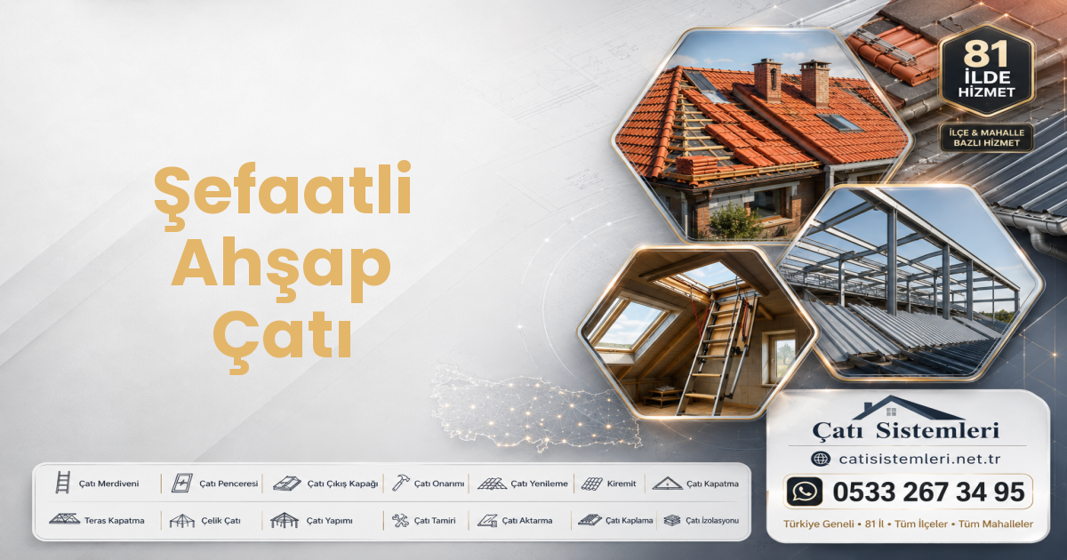 Şefaatli Ahşap Çatı