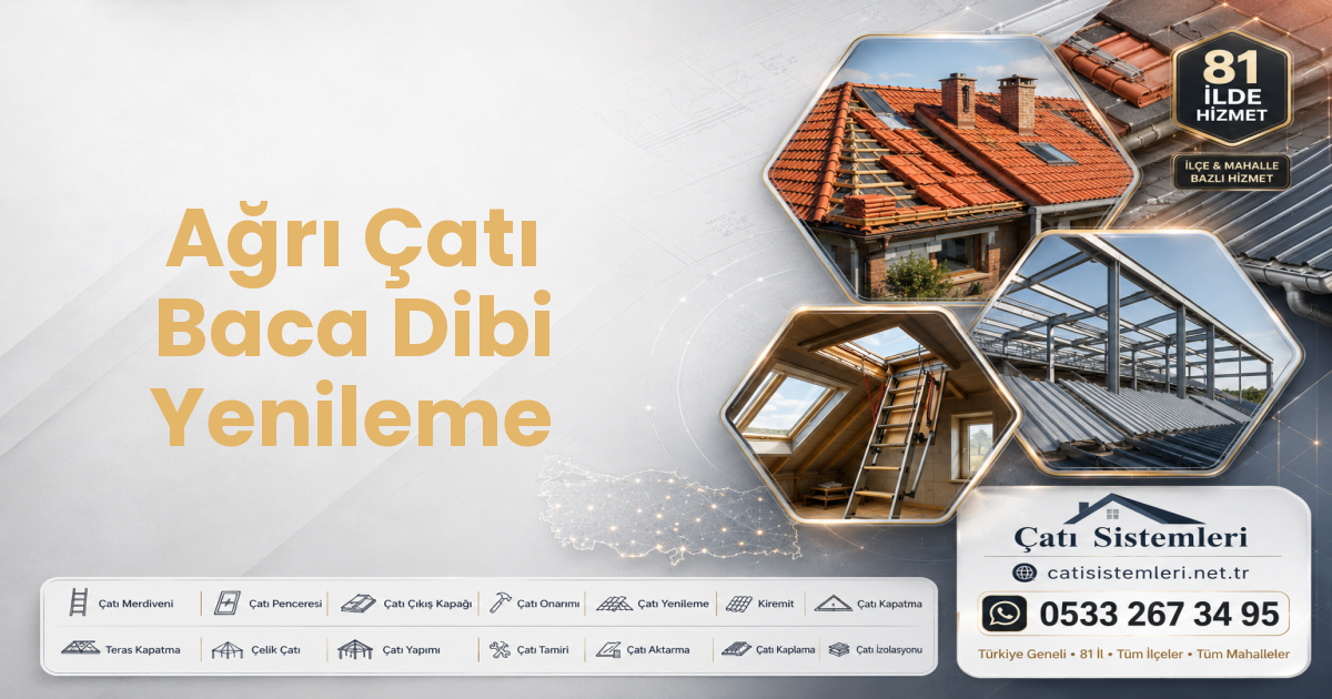 Ağrı Çatı Baca Dibi Yenileme
