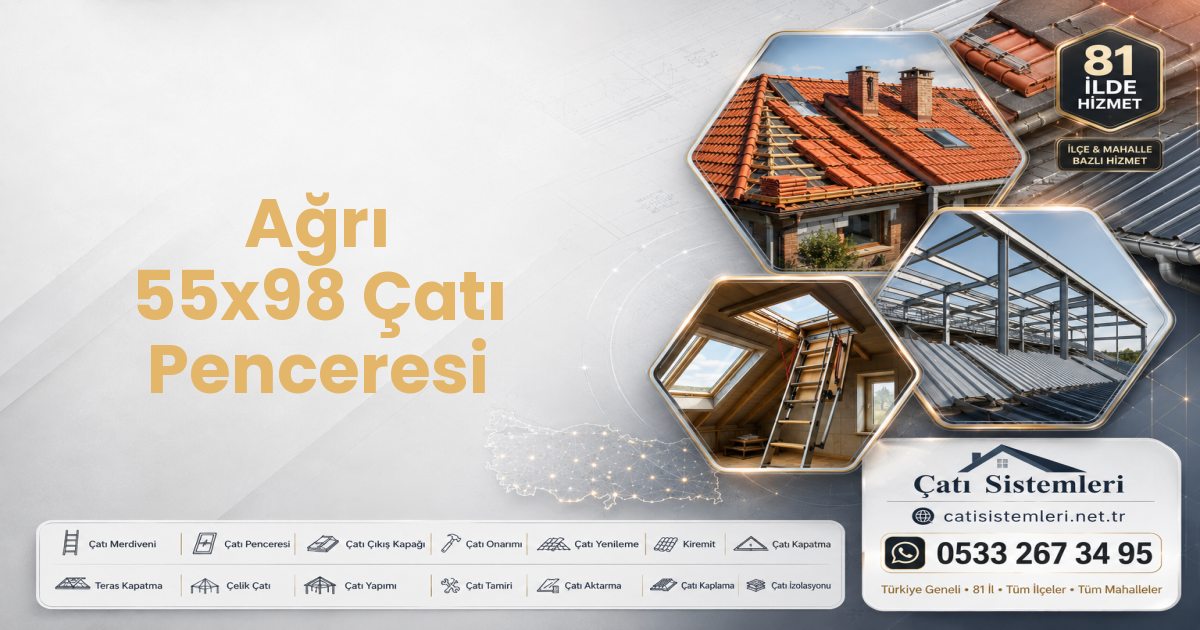 Ağrı 55x98 Çatı Penceresi