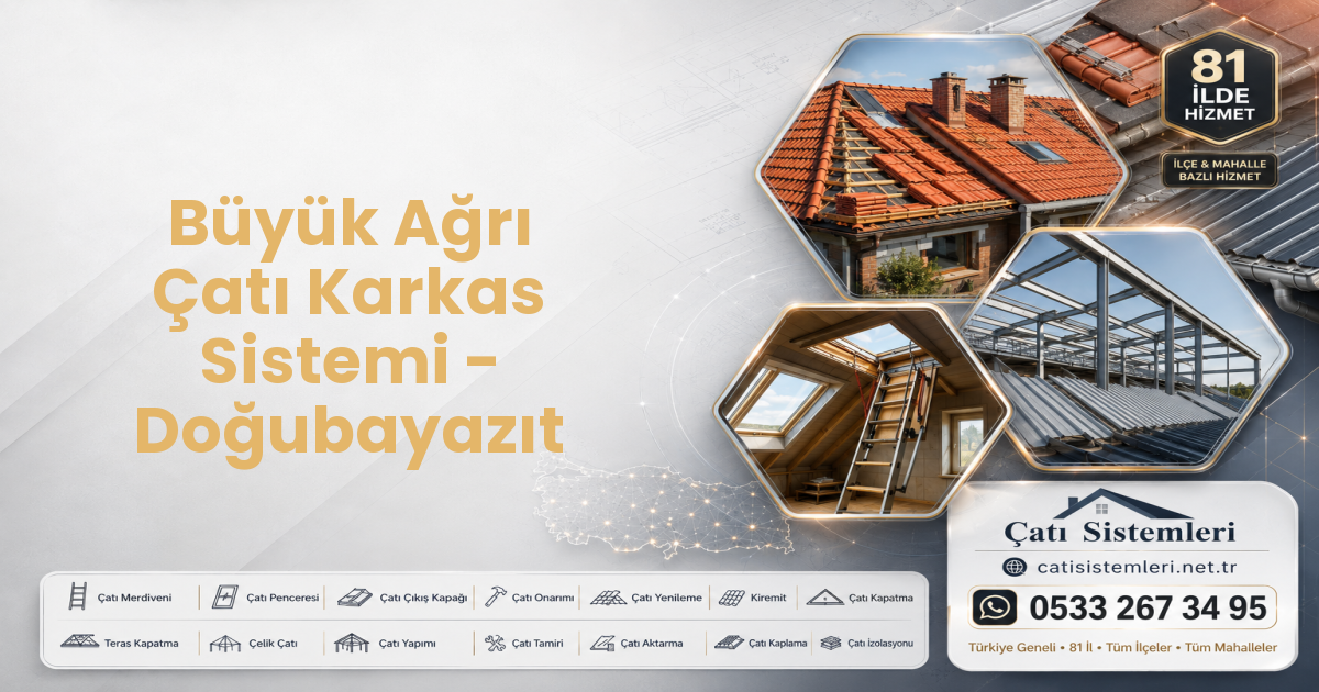 Büyük Ağrı Çatı Karkas Sistemi - Doğubayazıt