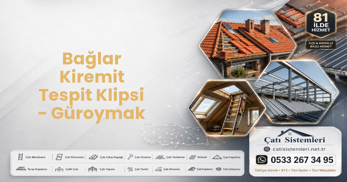 Bağlar Kiremit Tespit Klipsi - Güroymak