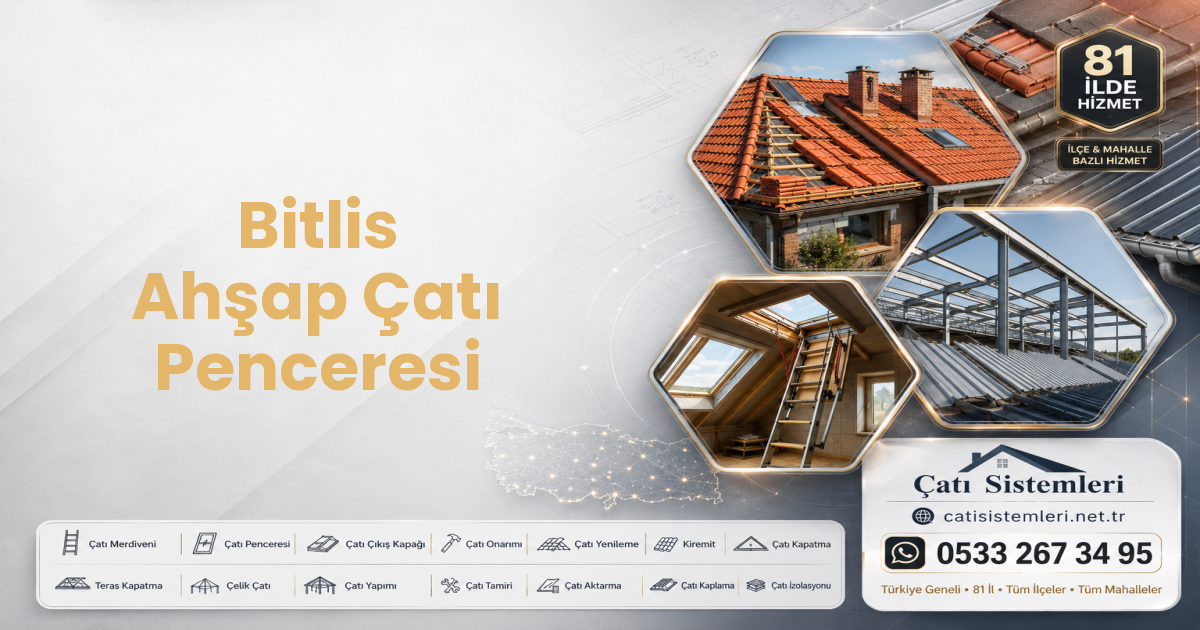 Bitlis Ahşap Çatı Penceresi