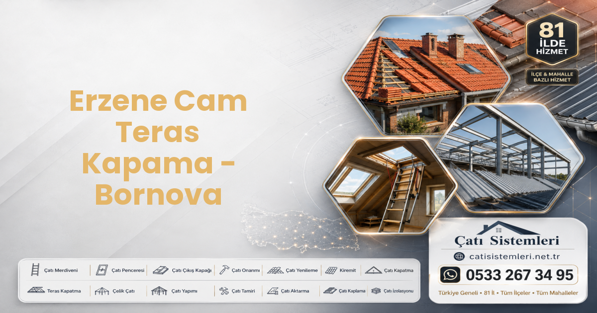 Erzene Cam Teras Kapama - Bornova