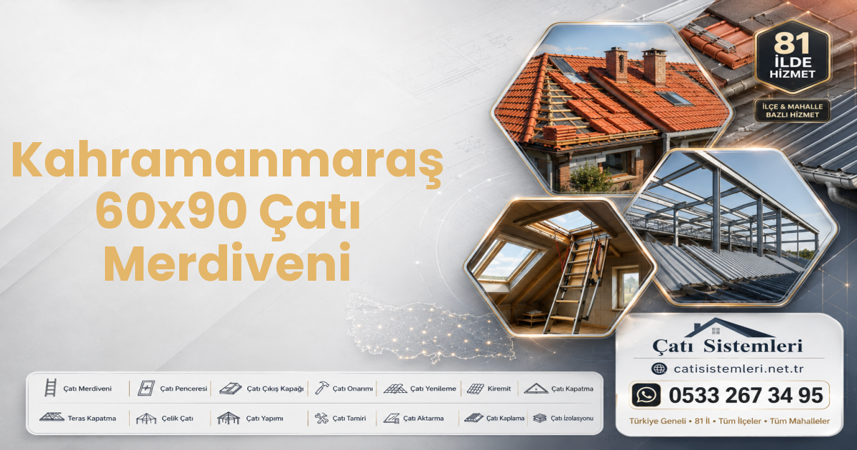 Kahramanmaraş 60x90 Çatı Merdiveni