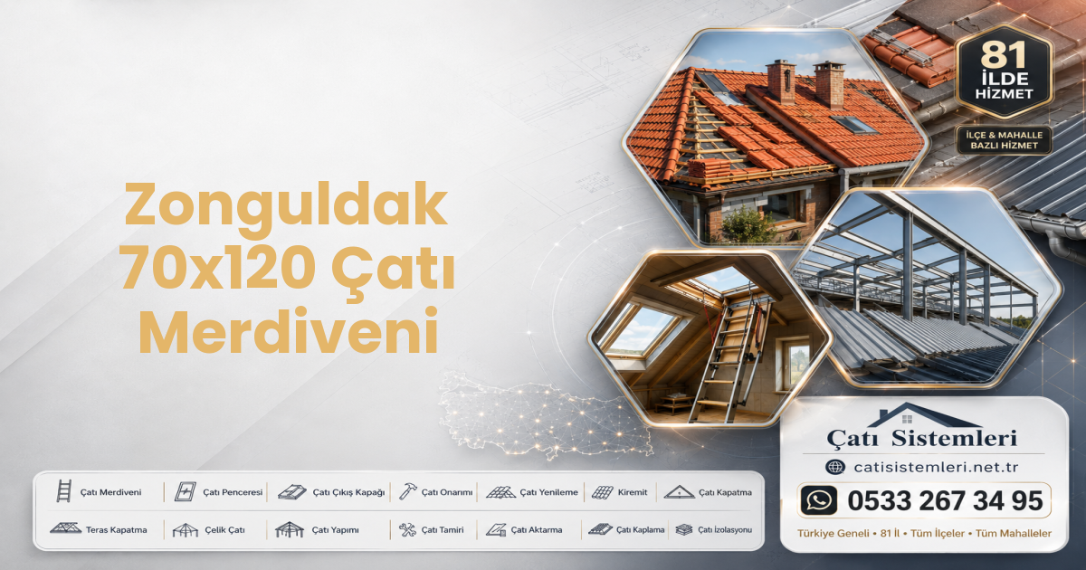 Zonguldak 70x120 Çatı Merdiveni